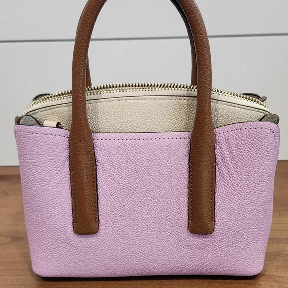 Kate Spade Lavender and Brown Satchel/Crossbody - Picture 3 of 11